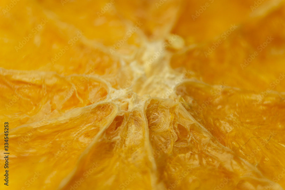 Dried orange close-up. Macro photography Dried orange close-up. Macro photography