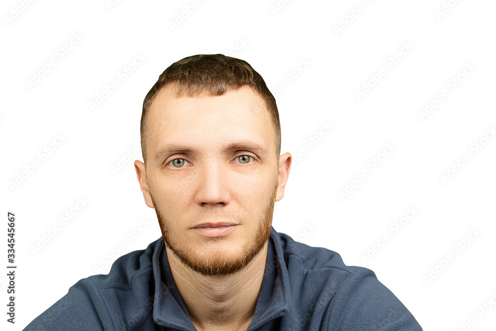 Man in jacket is looking at the camera Man in jacket is looking at the camera