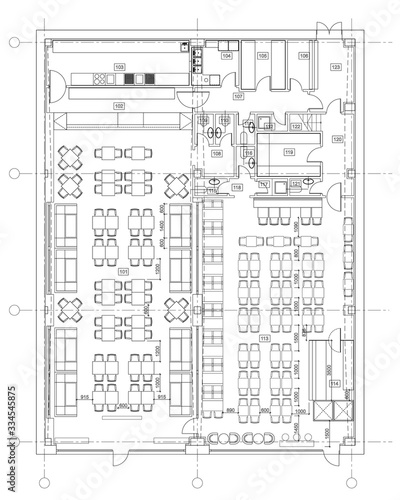 Standard furniture symbols used in architecture plans
