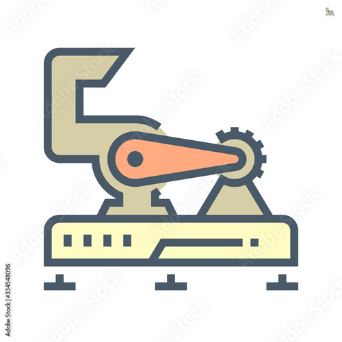 Air compressor and air duct pipe part of air conditioner system vector icon set design, 64x64 pixel perfect and editable stroke.