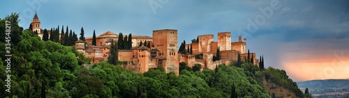 Granada Alhambra panoramic view