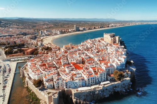Peniscola Castle aerial view