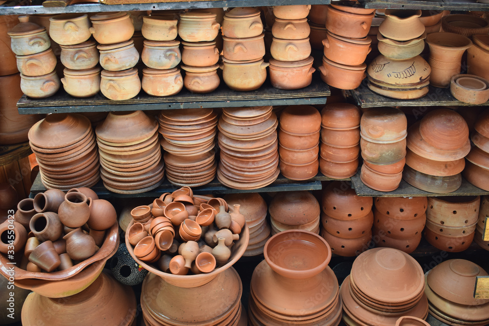 clay pots for sale at the Aracaju handicraft market clay pots for sale at the Aracaju handicraft market