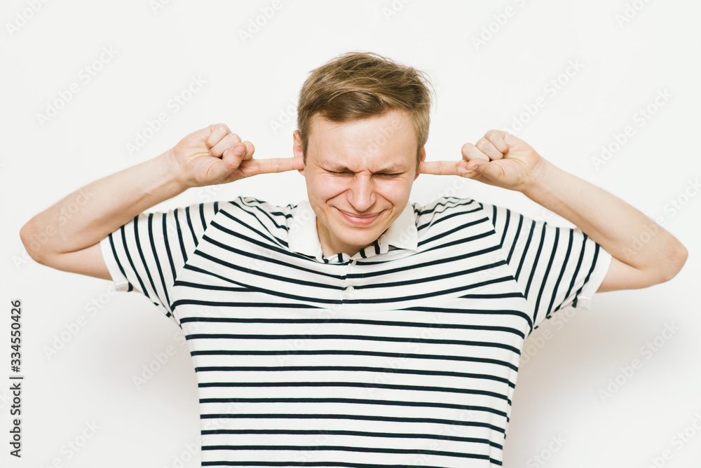 Close ears man Close ears man