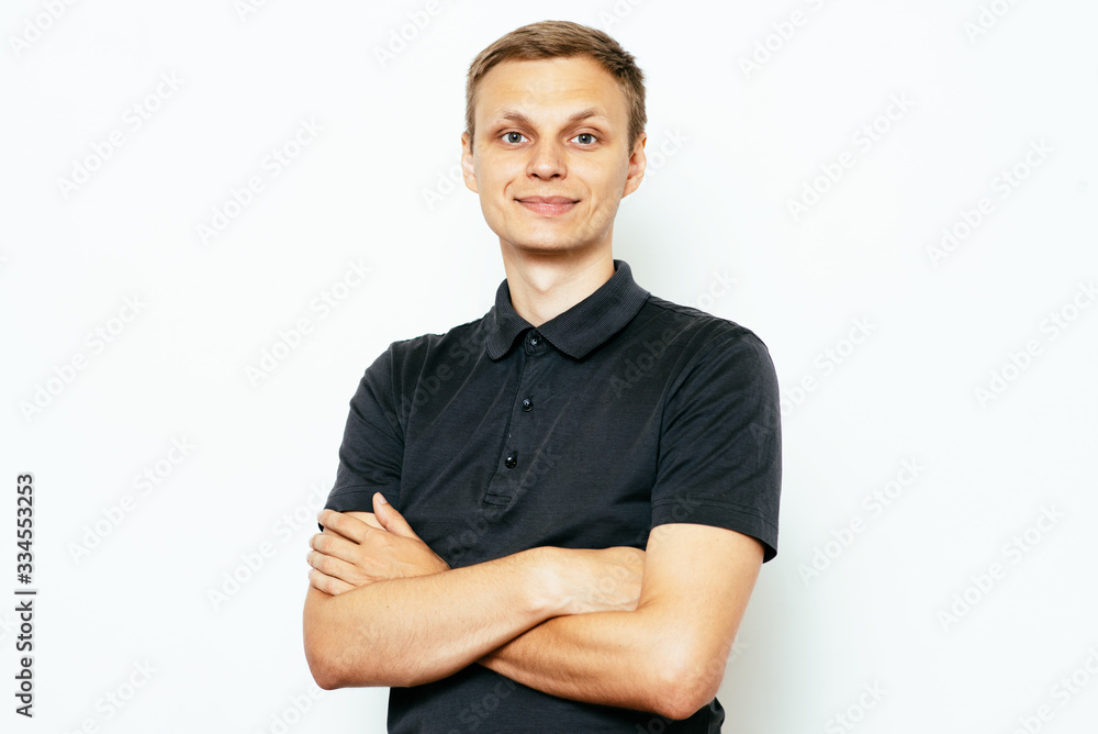 Portrait of a man arms folded Portrait of a man arms folded