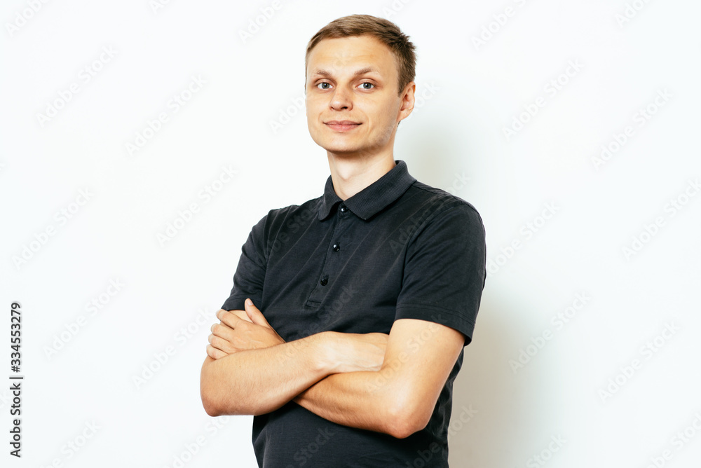 Portrait of a man arms folded Portrait of a man arms folded