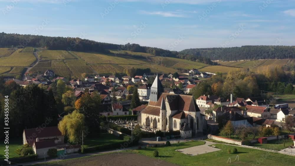 Aerial view of Polisot, a typical french village located in Aube department, champagne region. Aerial view of Polisot, a typical french village located in Aube department, champagne region.