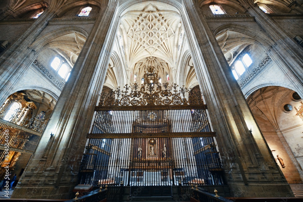Obraz premium Cathedral of Segovia interior