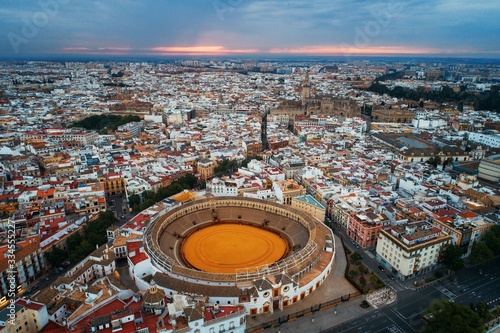 Seville aerial view photo