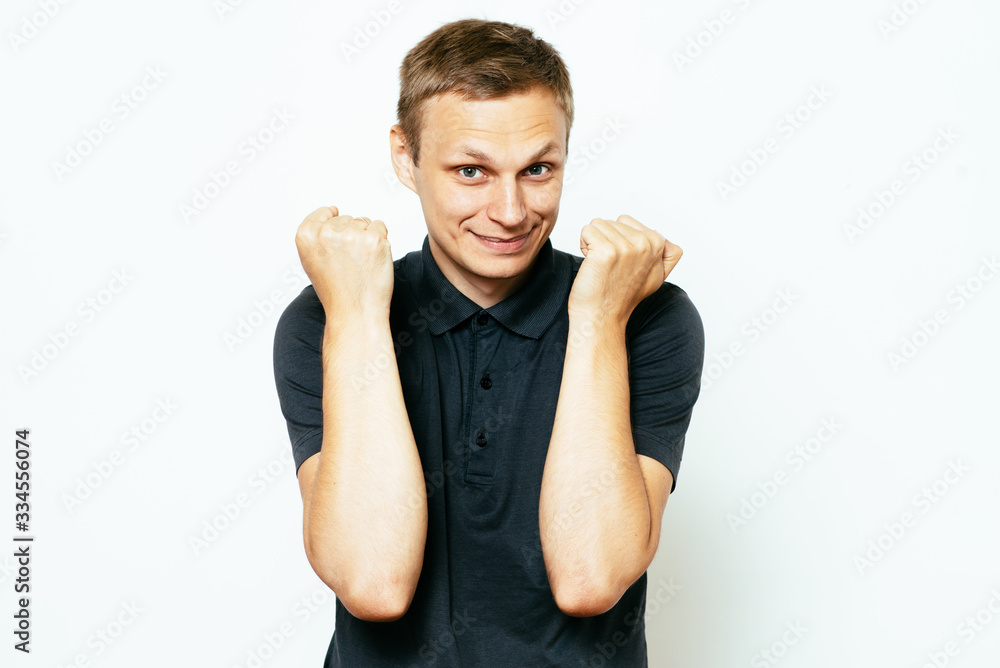 Joyful, a very happy man