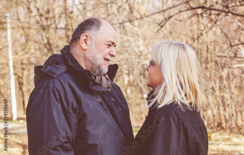 Happy Elderly Senior Romantic Couple © mitarart