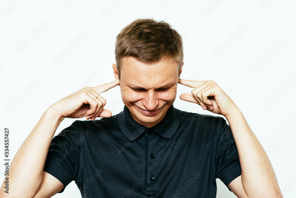 Close ears man Close ears man