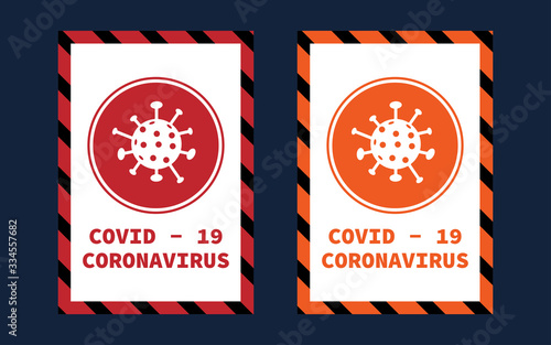 Prevention of COVID-19 poster vector illustration. Coronavirus protection flyer with outline icon set.