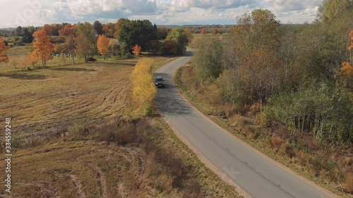 Car driving on the road
