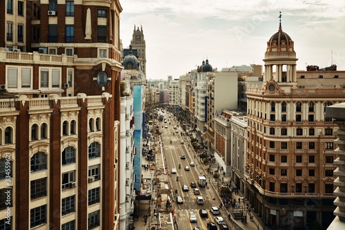 Madrid Gran Via business area photo