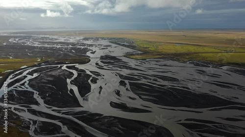 Aerial view/ Drone footage of Iceland 