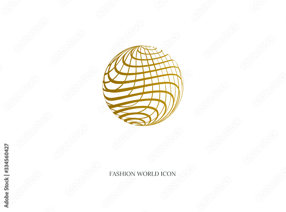 creative fashion world vector abstract logo icon creative fashion world vector abstract logo icon
