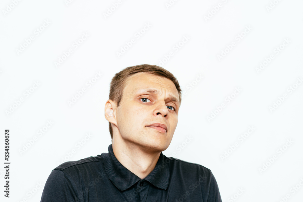 The man is afraid of fear The man is afraid of fear