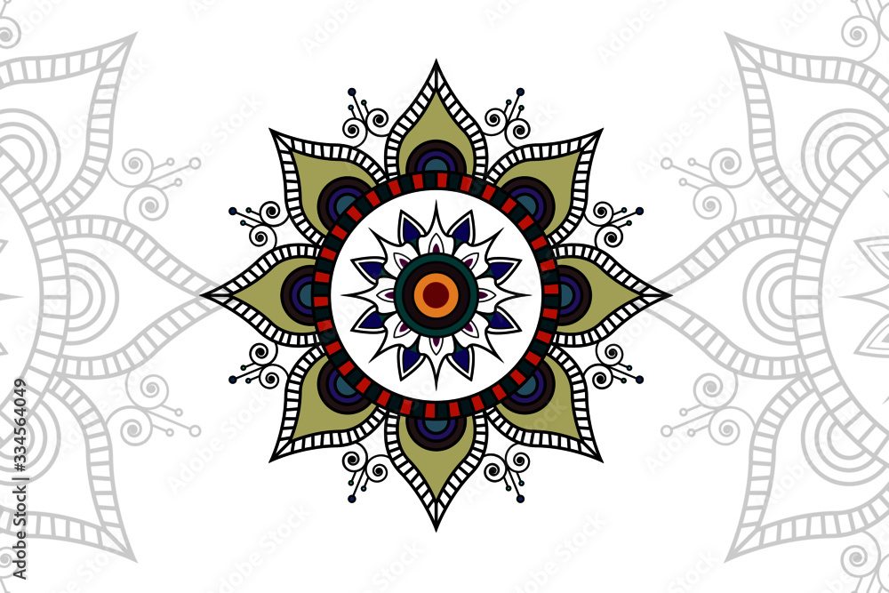 Colorfull Mandala Design Colorfull Mandala Design