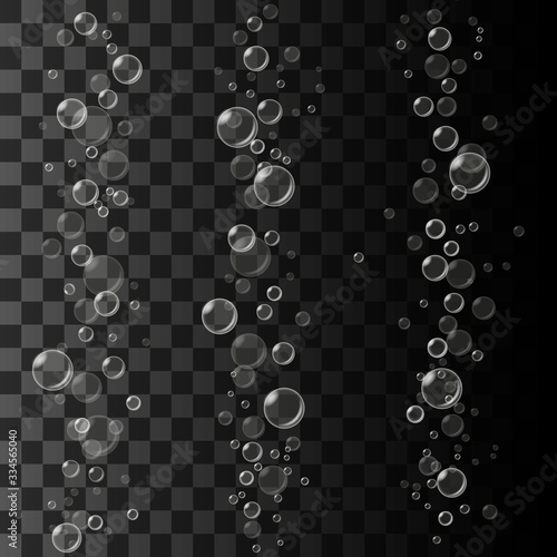 Isolated water bubbles patterns