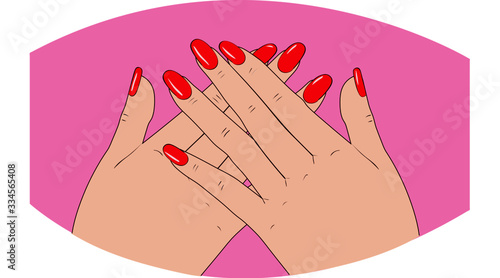 medical mask manicure