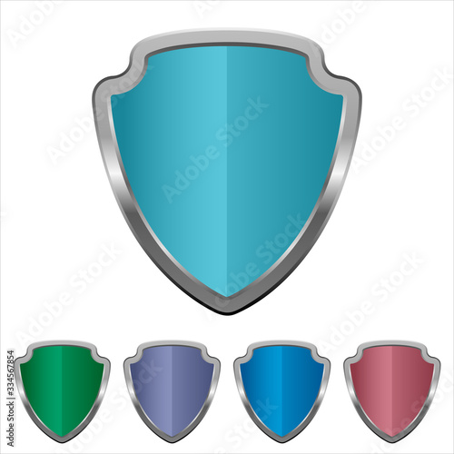 Vector protection shield with different color versions