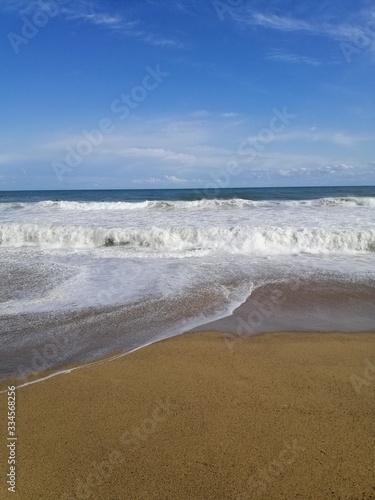 Mediterranean sea in Barcelona, Spain