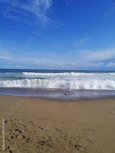 Mediterranean sea in Barcelona, Spain