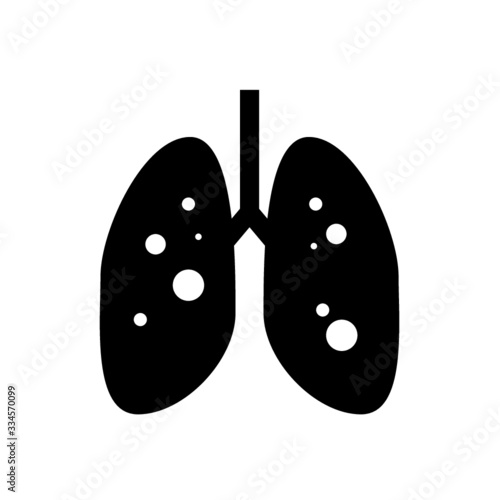 Infected lungs, Covid-19, SARS, Corona virus