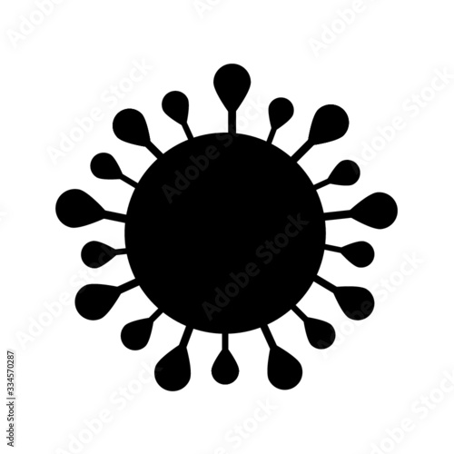 Corona-Virus Symbol, Viruspartikel