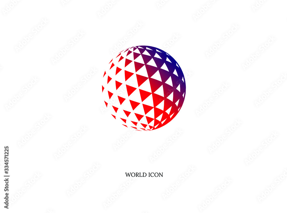 abstract world creative logo icon