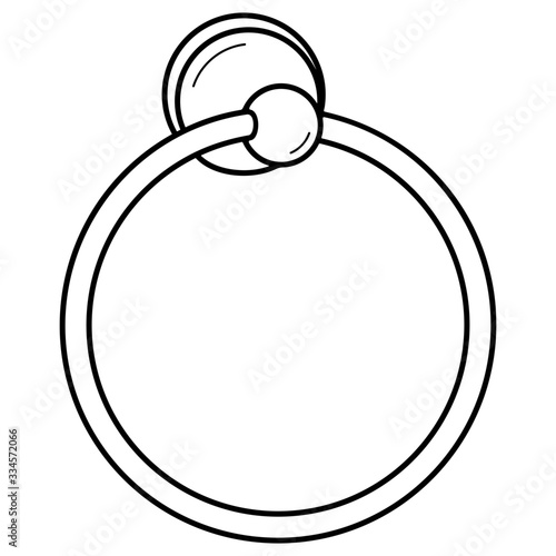 modern towel ring