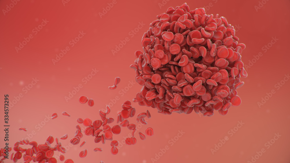 Abstract sphere from a blood clot cells background. Scientific and medical microbiological concept. Enrichment with oxygen and important nutrients. Transfer of important elements. 3d illustration Abstract sphere from a blood clot cells background. Scientific and medical microbiological concept. Enrichment with oxygen and important nutrients. Transfer of important elements. 3d illustration