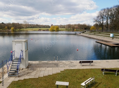 Stadtparksee in Hamburg photo