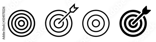 Goal.Set of goals. Target icon. Target, call, goal icon.Vector. photo