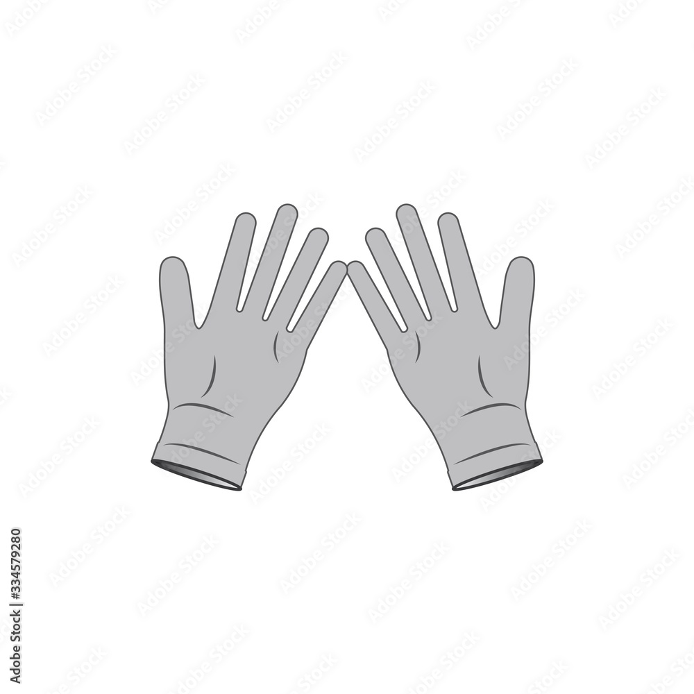 Obraz premium gloves logo design template