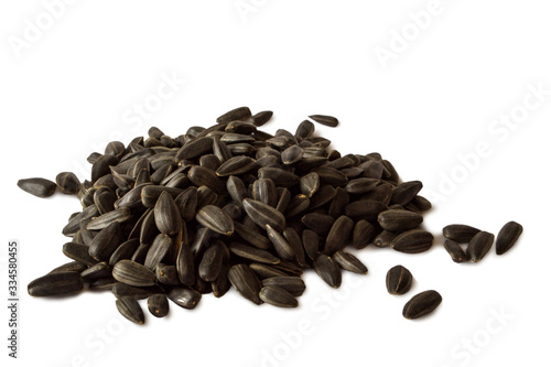 Fotografie Sunflower seed. The image is isolated on a white background.