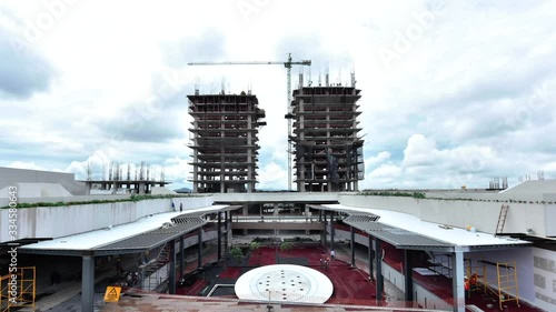 Time lapse of construction site somewhere in Mexico
