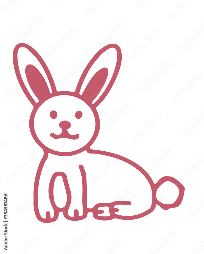 Simple easter bunny for the holiday.