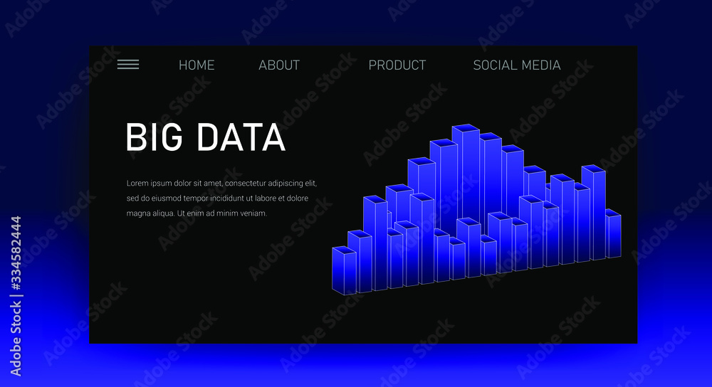 Web site template for Big Data analysis, Artificial intelligence and Information science. 3D graphs and plots. Web site template for Big Data analysis, Artificial intelligence and Information science. 3D graphs and plots.