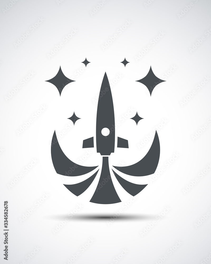 Rocket illustration. Futuristic spaceship background. Rocket illustration. Futuristic spaceship background.