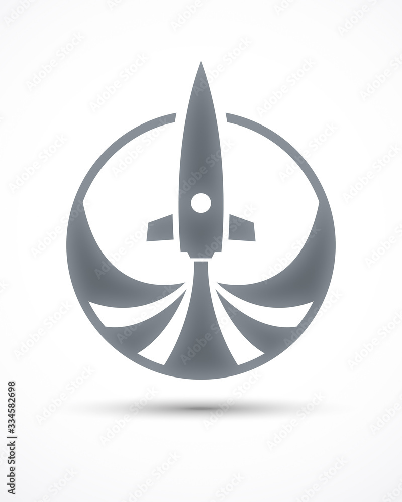 Rocket illustration. Futuristic spaceship background. Rocket illustration. Futuristic spaceship background.
