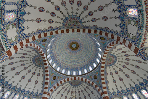 The interior of the mosque in Konakli. Anatolian coast. Turkey. photo