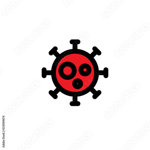 coronavirus line icon, vector illustration