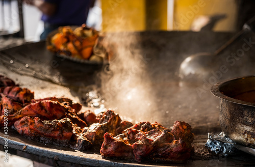 steaming hot chicken in India
