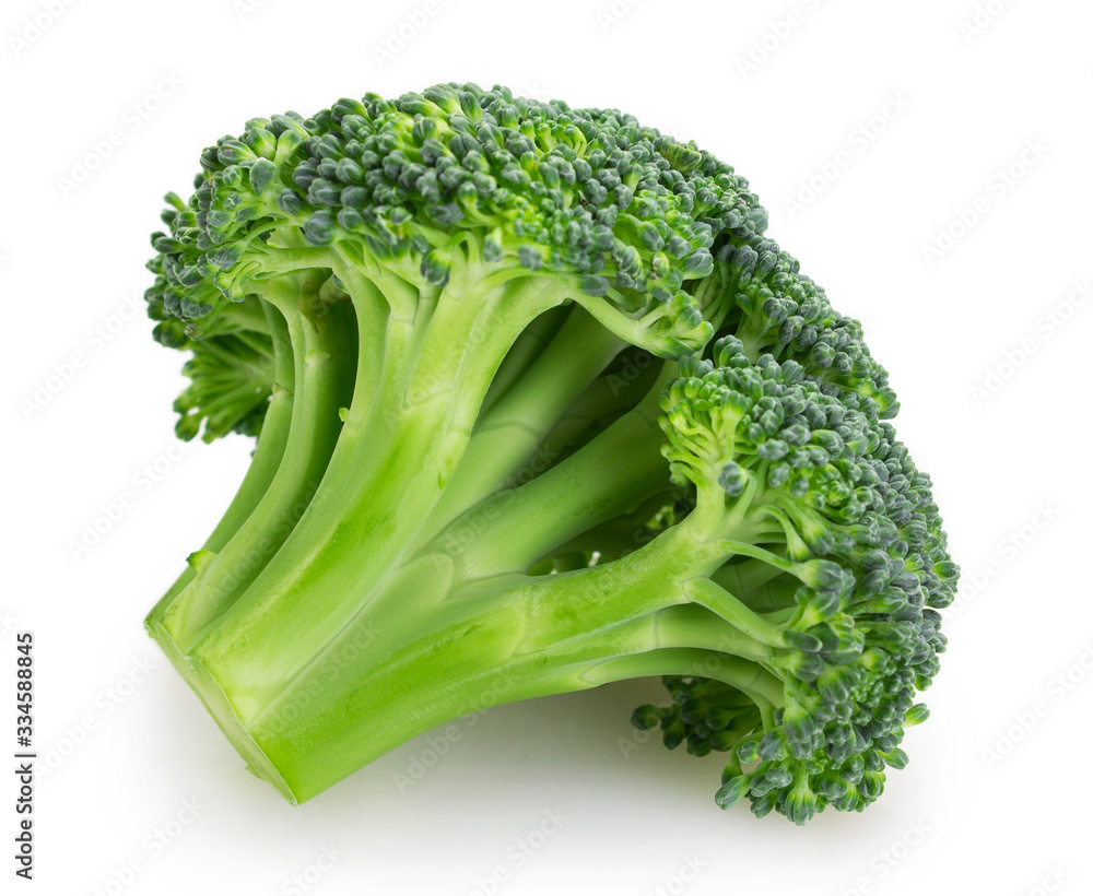 Fresh broccoli on white background Fresh broccoli on white background