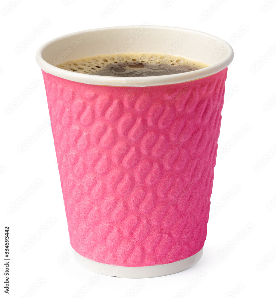 Paper cup of coffee isolated on white background Paper cup of coffee isolated on white background