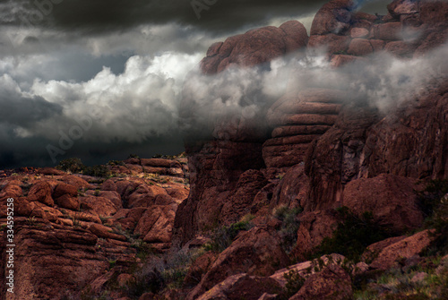 Couds over The Hualapai Mountains