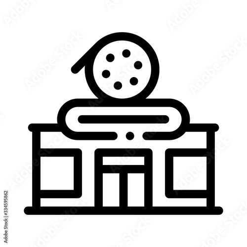 record shop icon vector. record shop sign. isolated contour symbol illustration