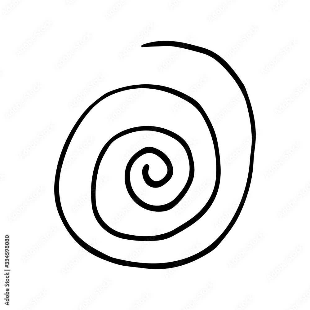 Curls abstract scribble with hand drawn line. Simple doodle elements for decoration in design. Isolated sketch on white background. Vector illustration Curls abstract scribble with hand drawn line. Simple doodle elements for decoration in design. Isolated sketch on white background. Vector illustration